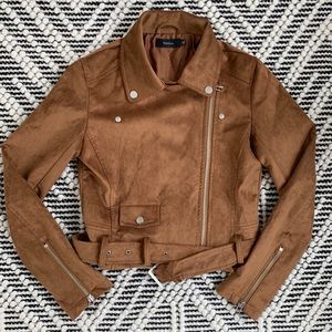 Talula Faux Suede Cropped Jacket XS